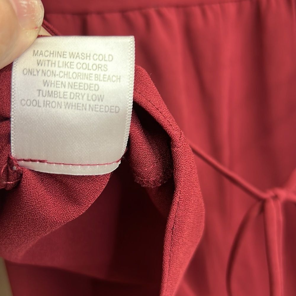 Modcloth Burgundy Women's Top - Picture 9 of 10